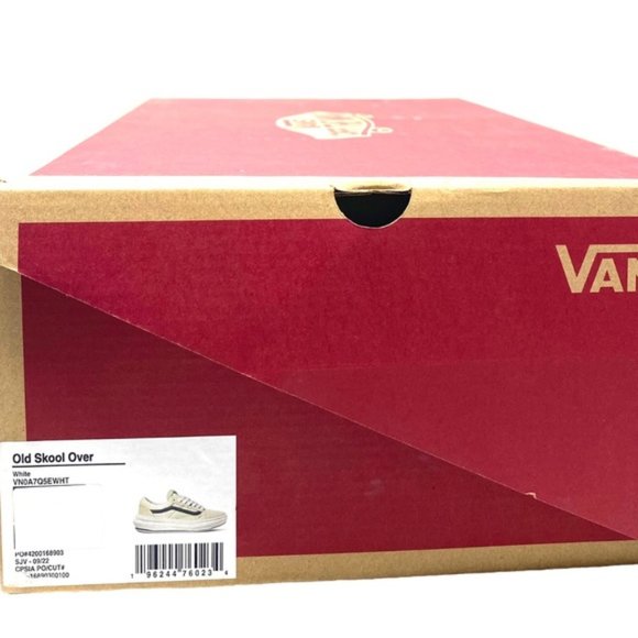 VANS Old Skool Overt CC Shoes Platform White Canvas Suede Men's Low VN0A7Q5EWHT - Picture 10 of 10